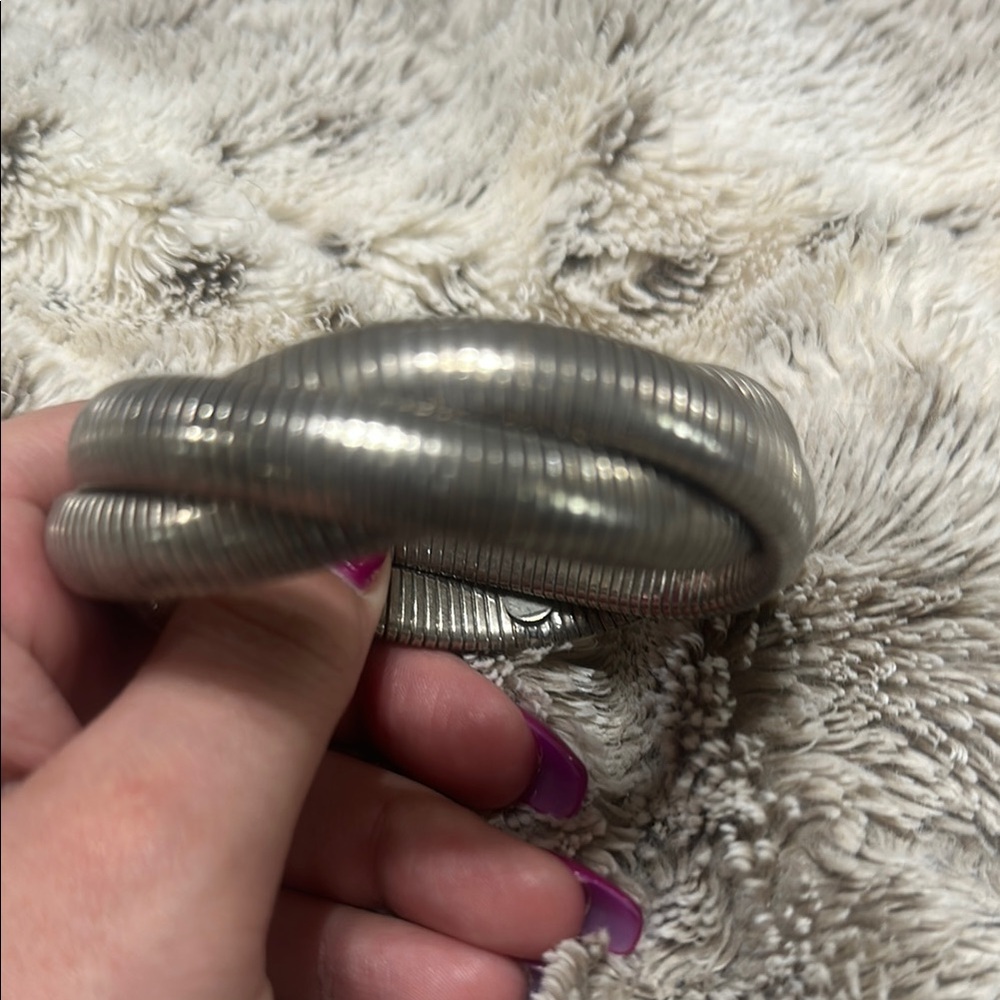 Silver Metallic Women's Bracelet